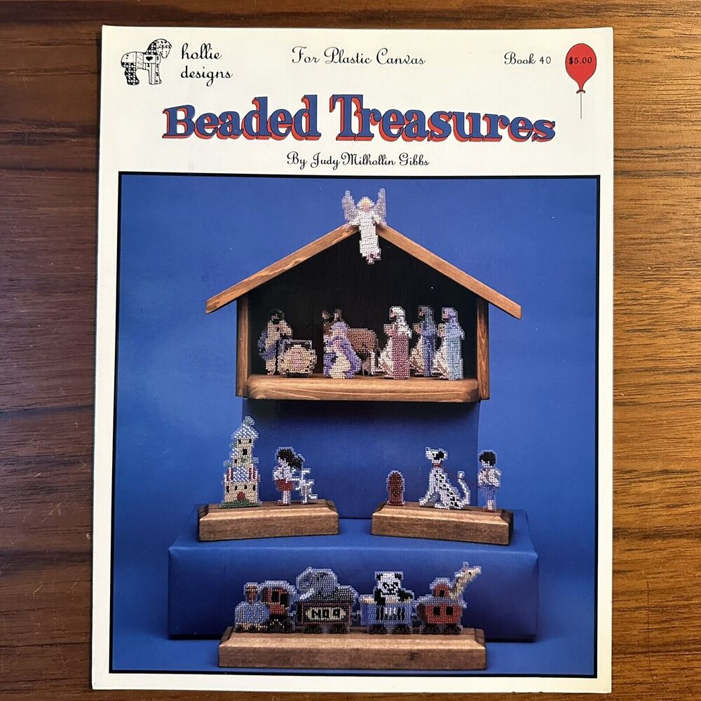 Hollie Designs Patterns Beaded Treasures for Plastic Canvas Book 40